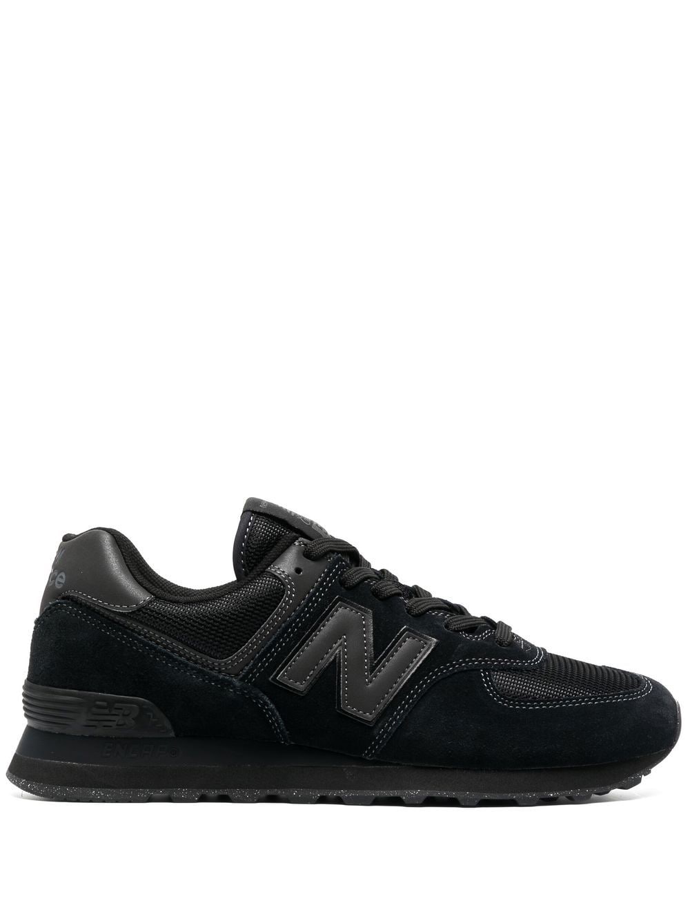 New Balance 574 logo-patch lace-up sneakers - Black von New Balance