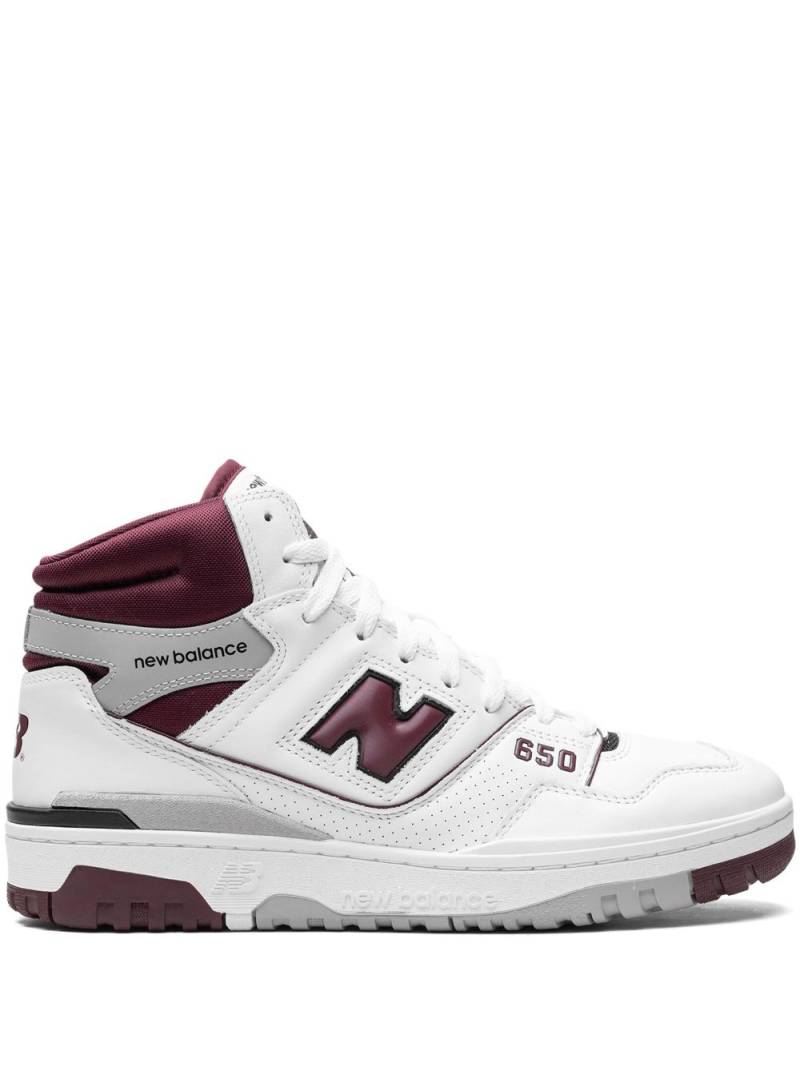 New Balance 650 "Burgundy" - White von New Balance