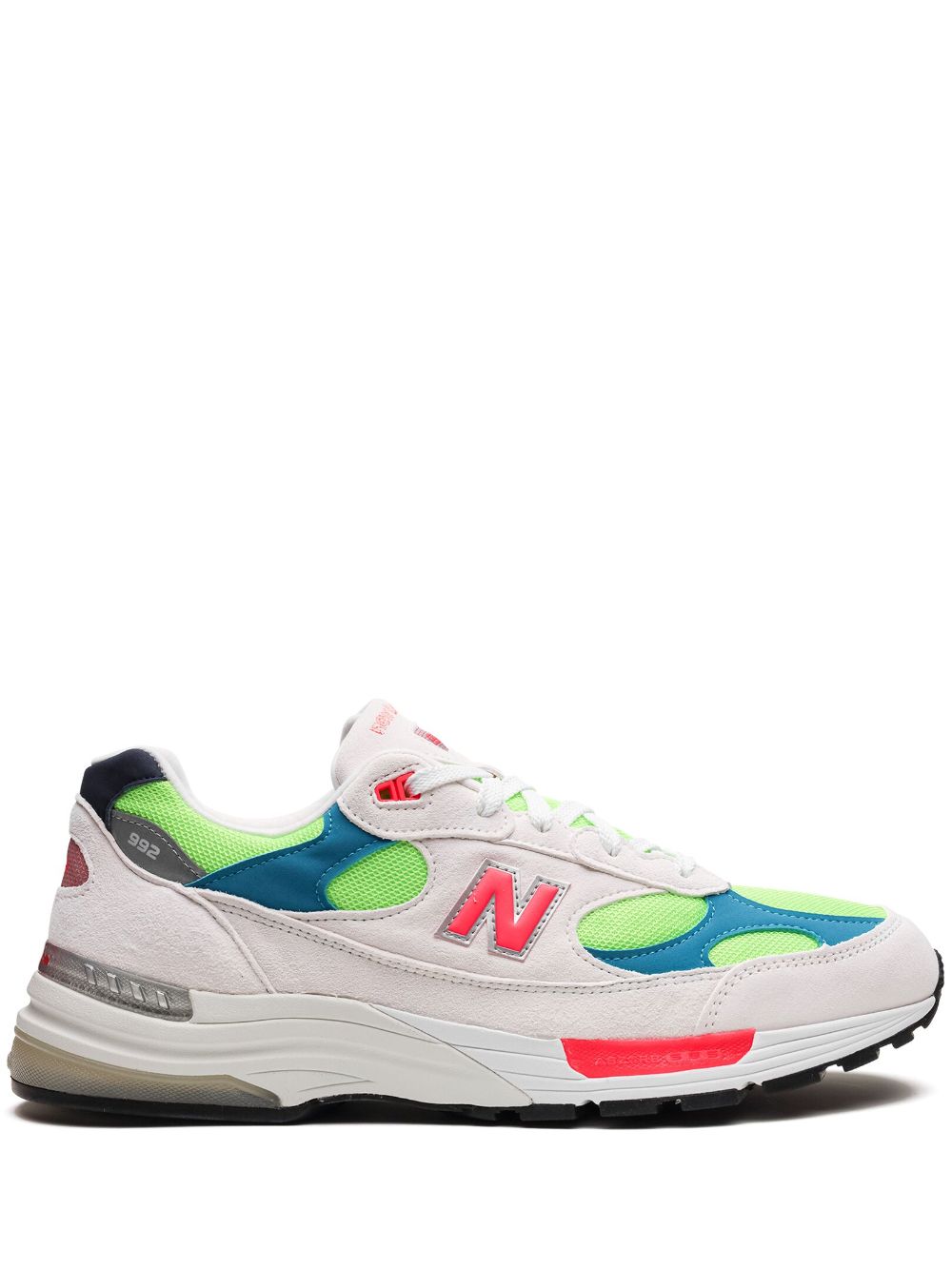 New Balance 992 "White Neon Cyan" sneakers von New Balance