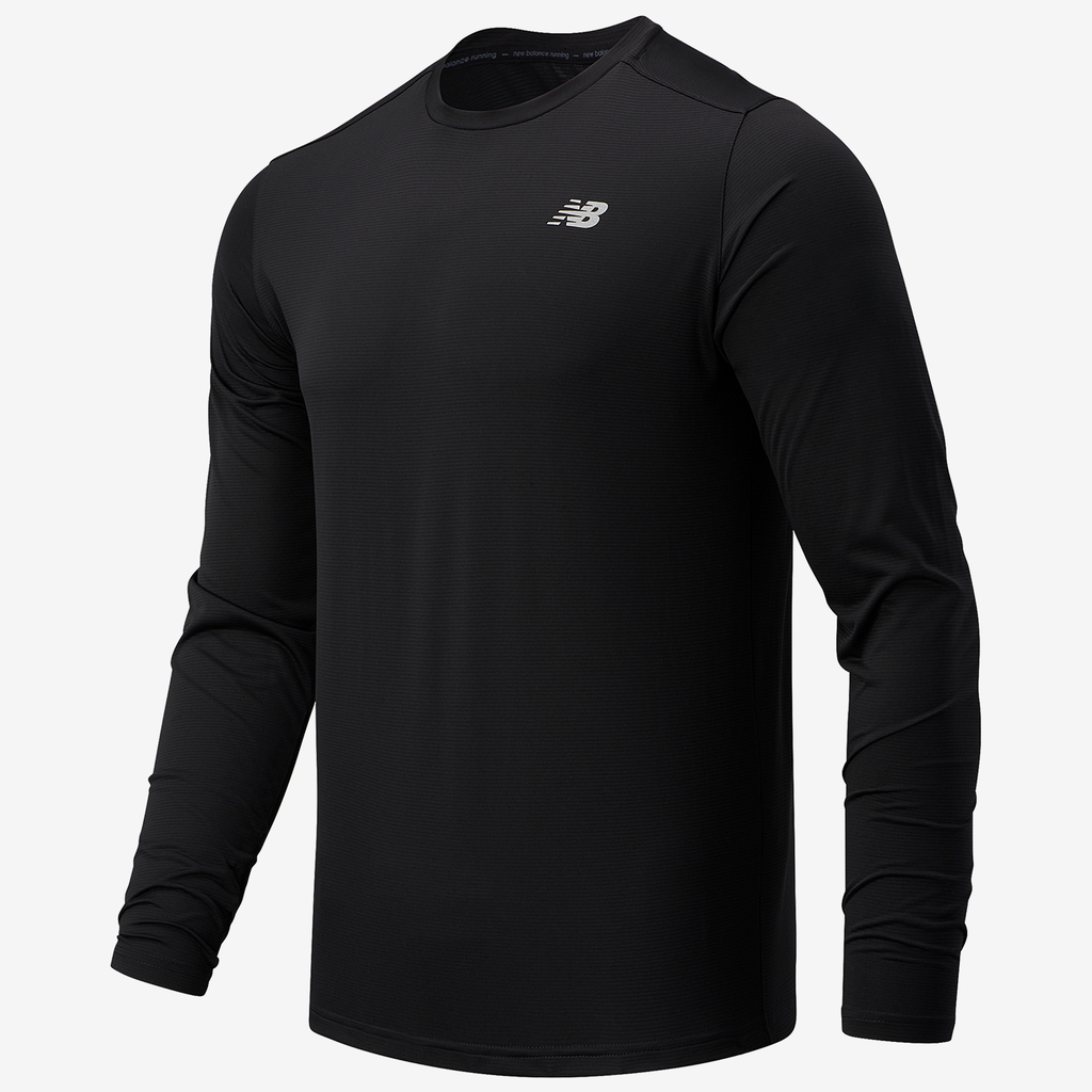 New Balance Accelerate Long Sleeve Athletic Fit Herren, schwarz, Grösse: S von New Balance