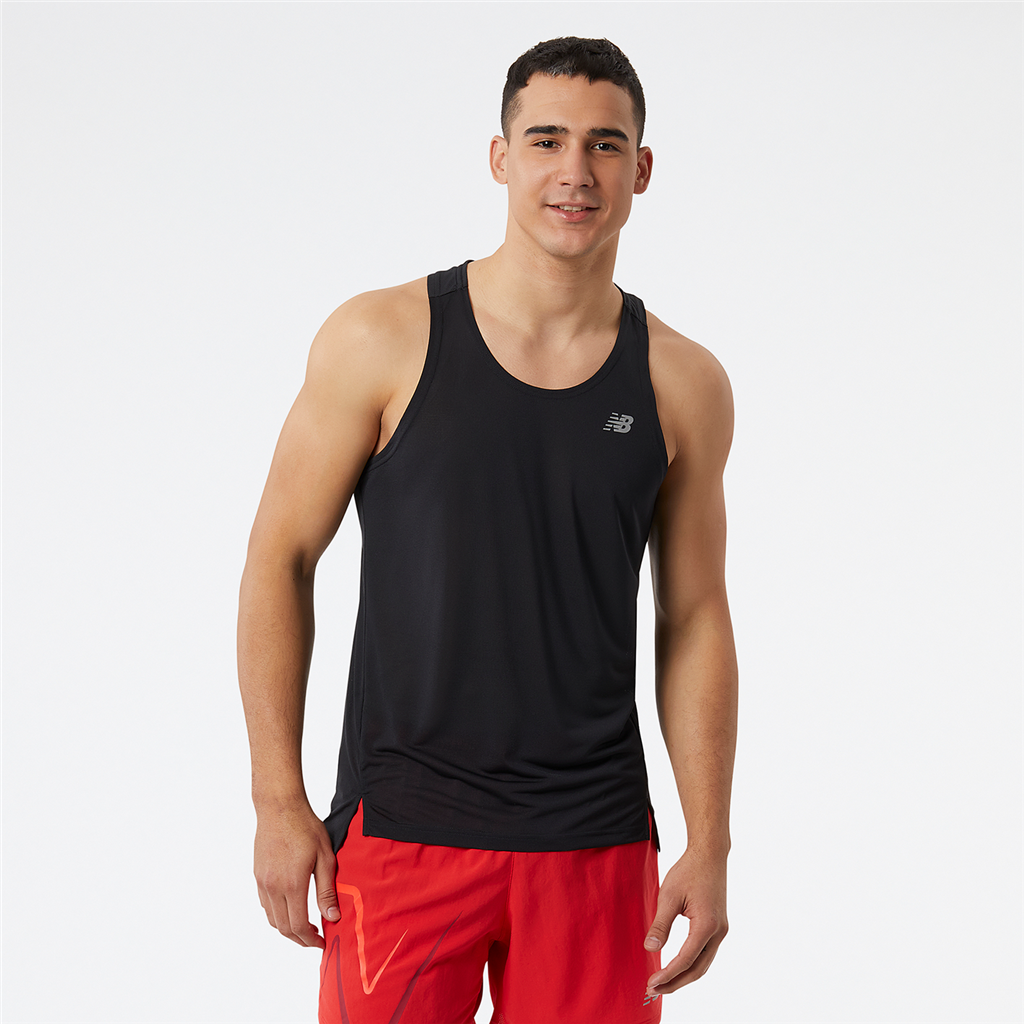 New Balance Accelerate Singlet Athletic Fit Herren, schwarz, Grösse: S von New Balance