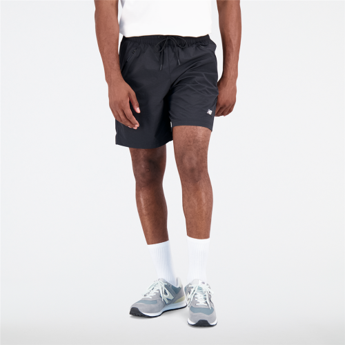 New Balance Athletics Remastered Woven Short - schwarz (Grösse: S) von New Balance