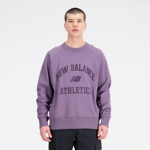 New Balance Athletics Varsity Fleece Crewneck - grau (Grösse: L) von New Balance