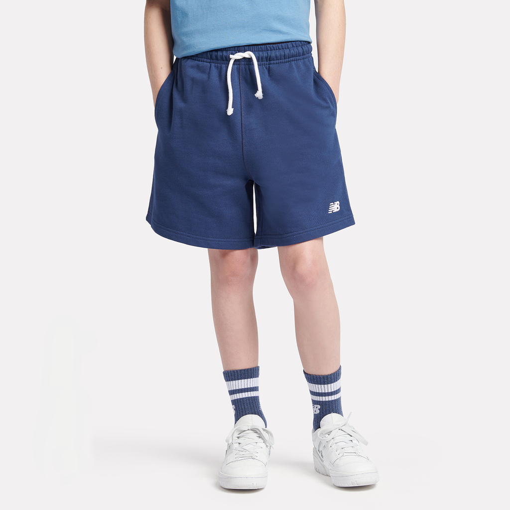 New Balance B New Balance French Terry Small Logo Short  Jungen, blau, Grösse: 7-8 Years von New Balance