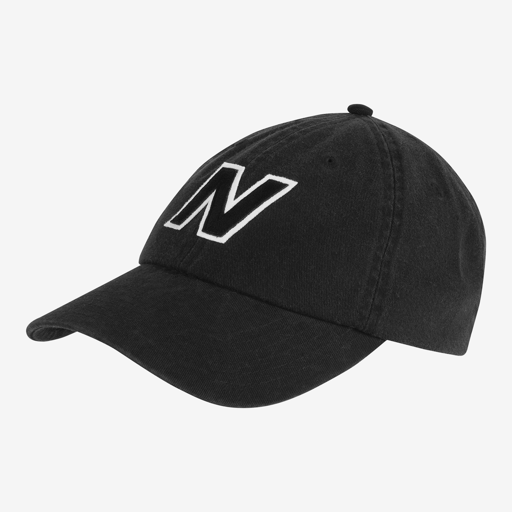 New Balance Block N 6 Panel Snapback  Unisex, schwarz, Grösse: one size von New Balance