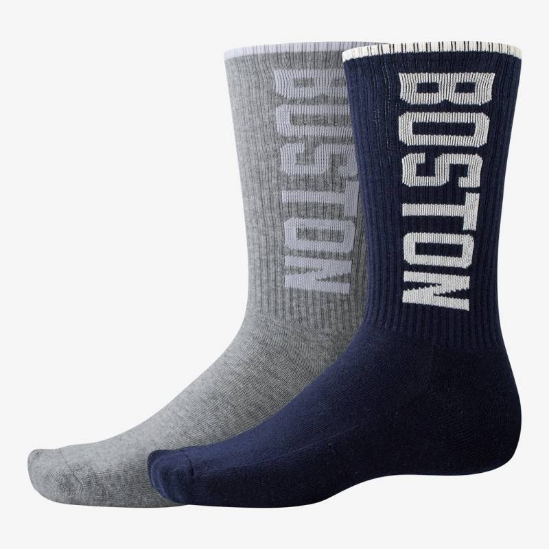 New Balance Boston Crew Socks 2 Pair  Unisex, mehrfarbig, Grösse: S von New Balance