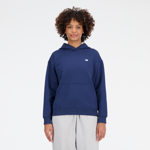 New Balance Damen Athletics French Terry Oversized Hoodie - blau (Grösse: M) von New Balance