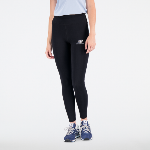 New Balance Damen Essentials Stacked Logo Legging - schwarz (Grösse: L) von New Balance