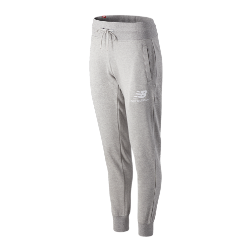 New Balance Damen Essentials Stacked Logo Sweatpant - grau (Grösse: L) von New Balance