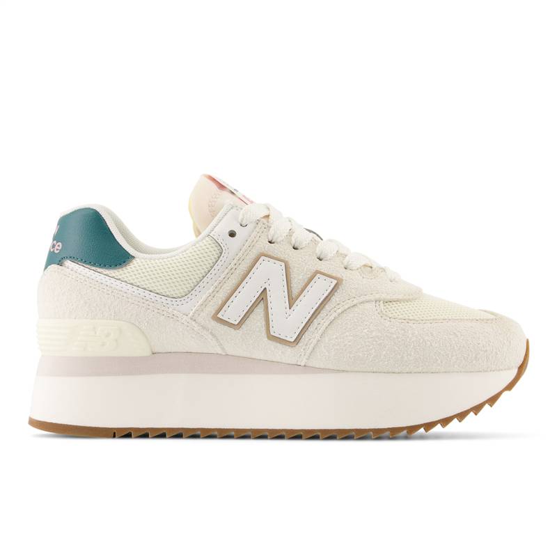 New Balance WL574ZKB Damen Freizeitschuhe, Weiss von New Balance