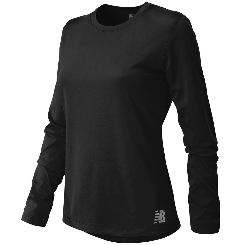 New Balance W Core Run Long Sleeve Athletic Fit Damen, schwarz, Grösse: XS von New Balance