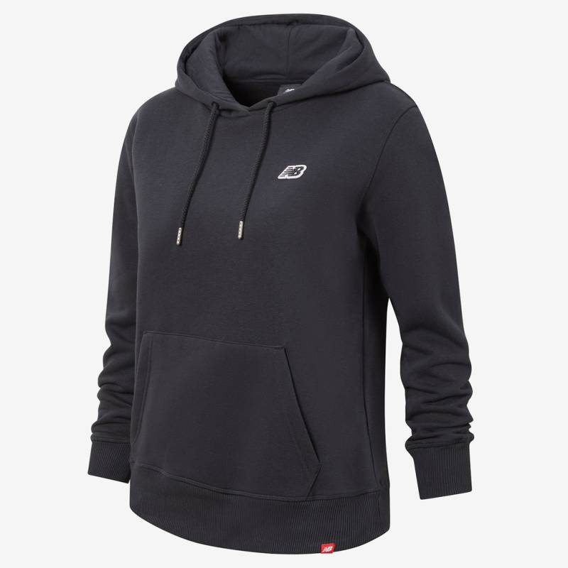 New Balance W NB Small Logo Hoodie Relaxed Fit Damen, schwarz, Grösse: XS von New Balance