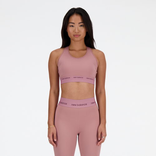 New Balance Damen Medium Support Sleek Pace Bra - pink (Grösse: L) von New Balance