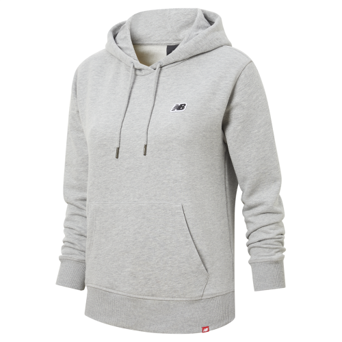 New Balance Damen NB Small Logo Hoodie - grau (Grösse: M) von New Balance