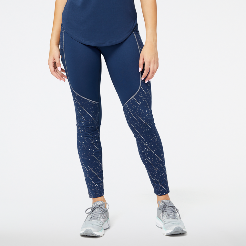 New Balance Damen Reflective Impact Run Heat Tight - blau (Grösse: S) von New Balance