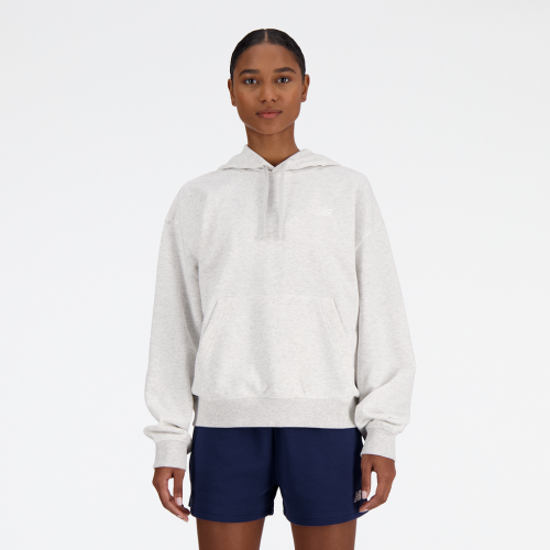 New Balance Damen Sport Essentials French Terry Small Logo Hoodie - grau (Grösse: L) von New Balance