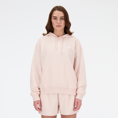 New Balance Damen Sport Essentials French Terry Small Logo Hoodie - pink (Grösse: S) von New Balance