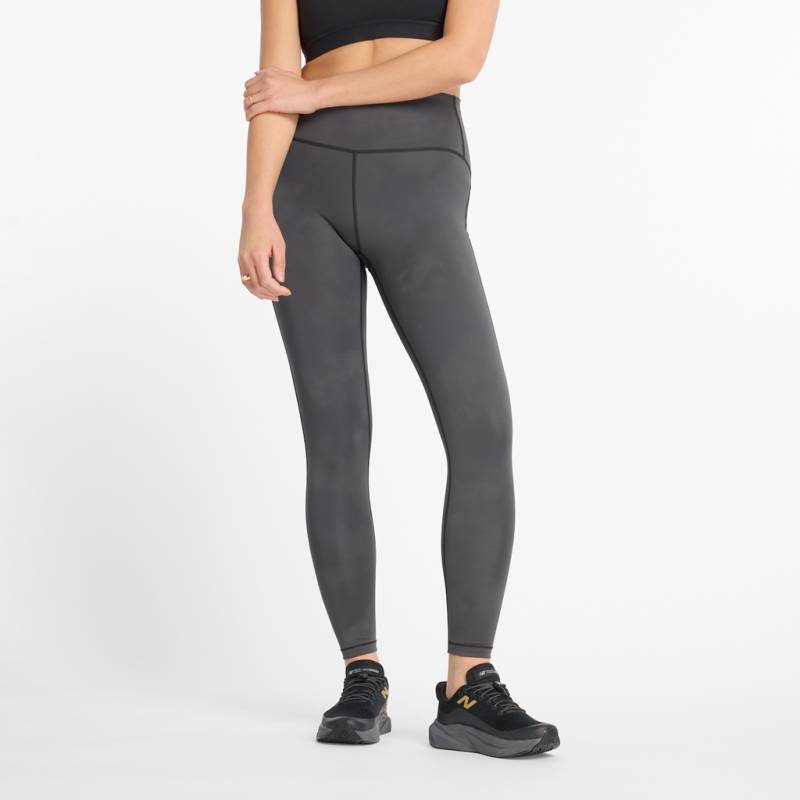 New Balance W Athletics Reflective Heat High Rise Legging 27" Fitted Damen, schwarz, Grösse: XS von New Balance