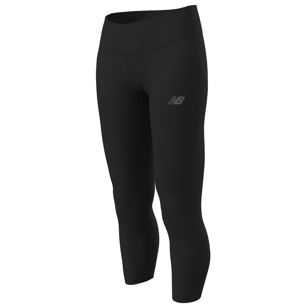 New Balance W Core Run Capri Fitted Damen, schwarz, Grösse: XS von New Balance