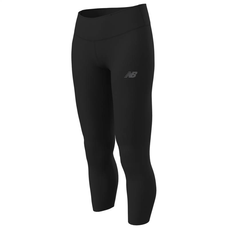 New Balance Damen Tight W Core Run Capri, Schwarz, Fitted, ideal für Training, Fitness & Running von New Balance