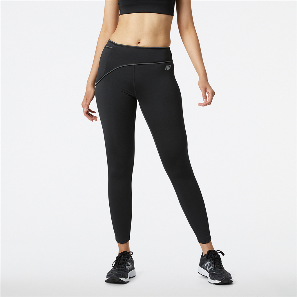 New Balance W PMV Kimbia Tight Fitted Damen, schwarz, Grösse: XS von New Balance