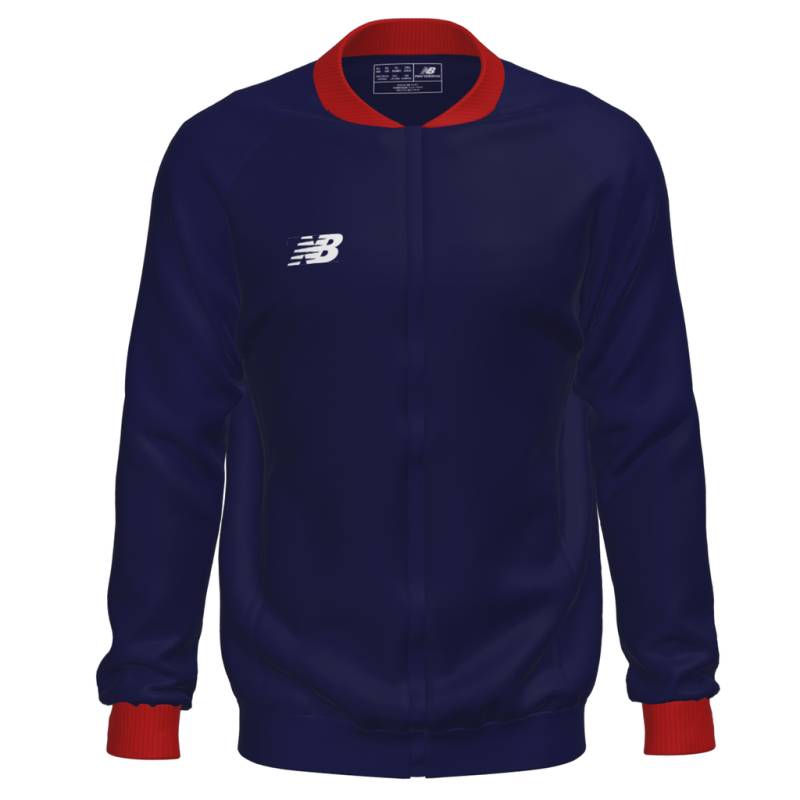 New Balance Damen Trainingsjacke W TW Training Jacket - Knitted, Blau, ideal für Ballsport & Teamsport von New Balance