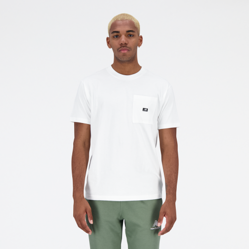 New Balance Essentials Reimagined Pocket T-Shirt - weiss (Grösse: L) von New Balance