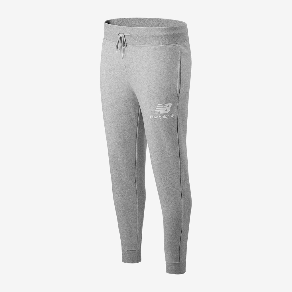 New Balance Essentials Stacked Logo Sweatpant Athletic Fit Herren, grau, Grösse: S von New Balance