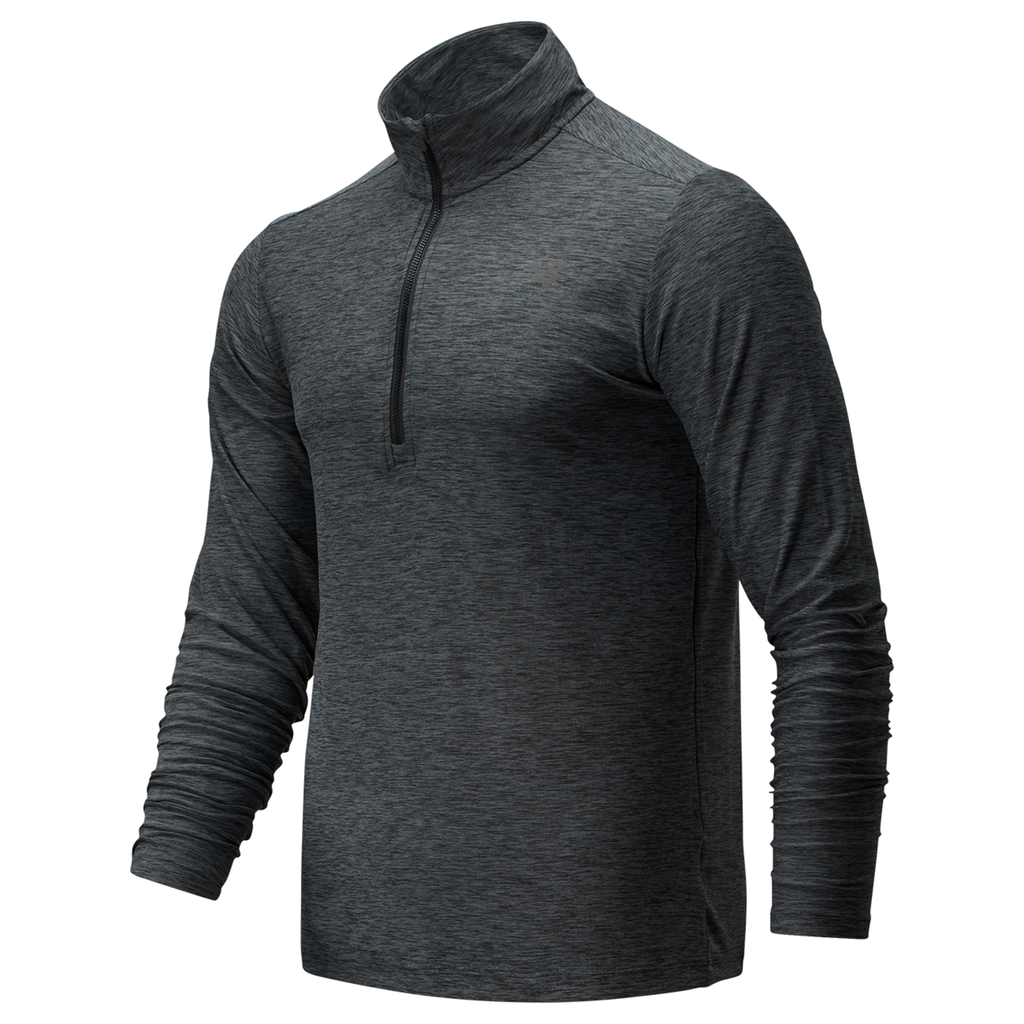 New Balance Core Space Dye 1/4 Zip Relaxed Fit Herren, schwarz, Grösse: S von New Balance