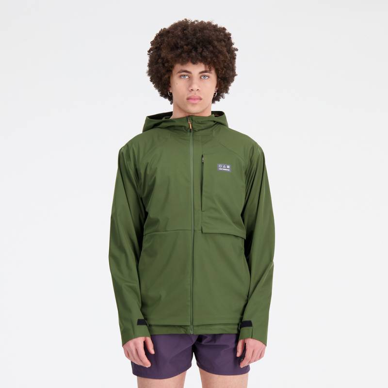 New Balance Impact Run AT Waterproof Jacket Athletic Fit Herren, grün, Grösse: S von New Balance