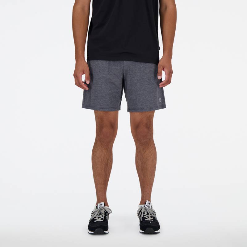 New Balance Herren Shorts  Heathertech  7 Inch, Schwarz, Regular Fit, ideal für Training, Fitness & Running von New Balance