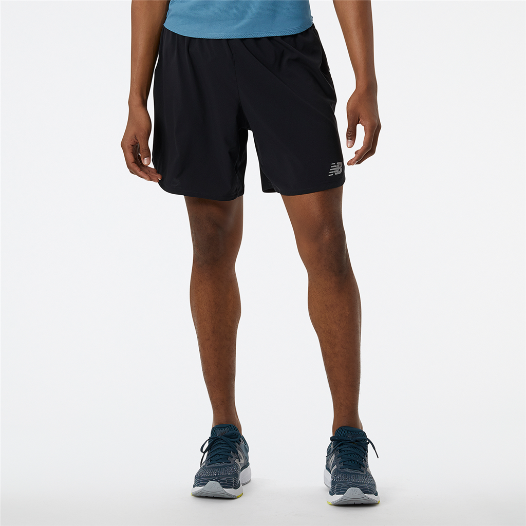 New Balance Impact Run 7 Inch Short Athletic Fit Herren, schwarz, Grösse: S von New Balance