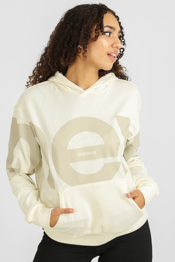 New Balance Kapuzensweatshirt | Sea Salt | Damen  | M von New Balance