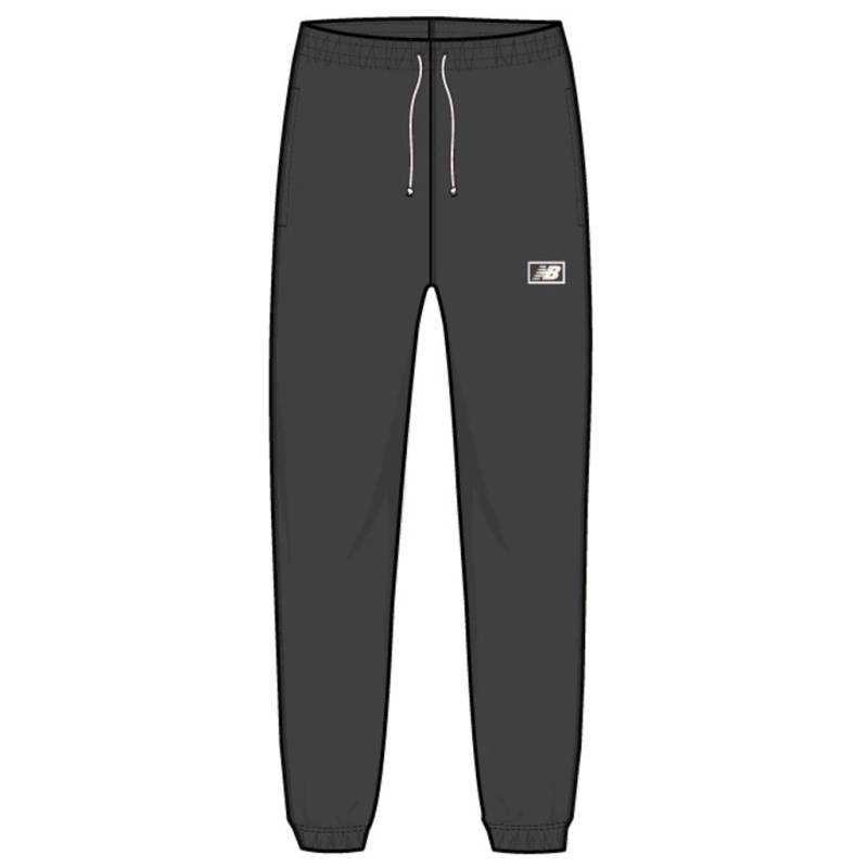 New Balance Unisex Freizeithose Y Essentials Brushed Back Pant, Schwarz, Relaxed Fit Fit, ideal für Freizeit & Reisen von New Balance