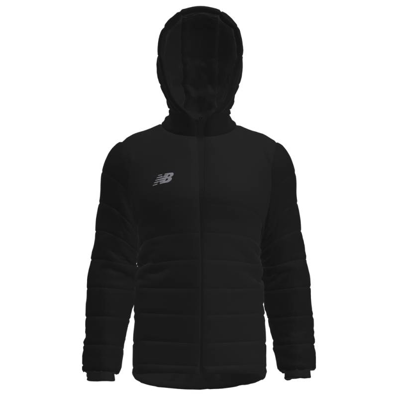 New Balance Unisex Trainingsjacke TW Training Stadium Jacket JNR, Schwarz, ideal für Ballsport & Teamsport von New Balance