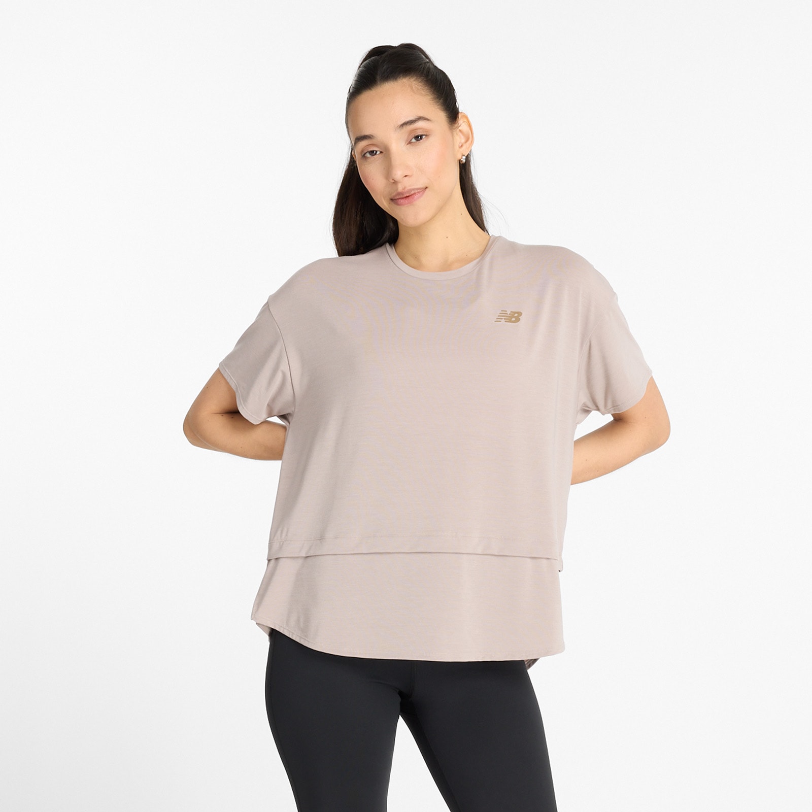 New Balance Laufshirt, mit Label von New Balance