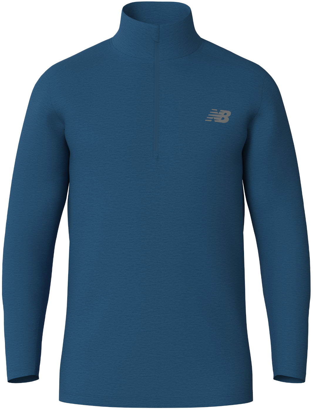 New Balance Laufshirt »Space Dye 1/4 ZipHORELINE BLUE HEATHER«, mit Label von New Balance