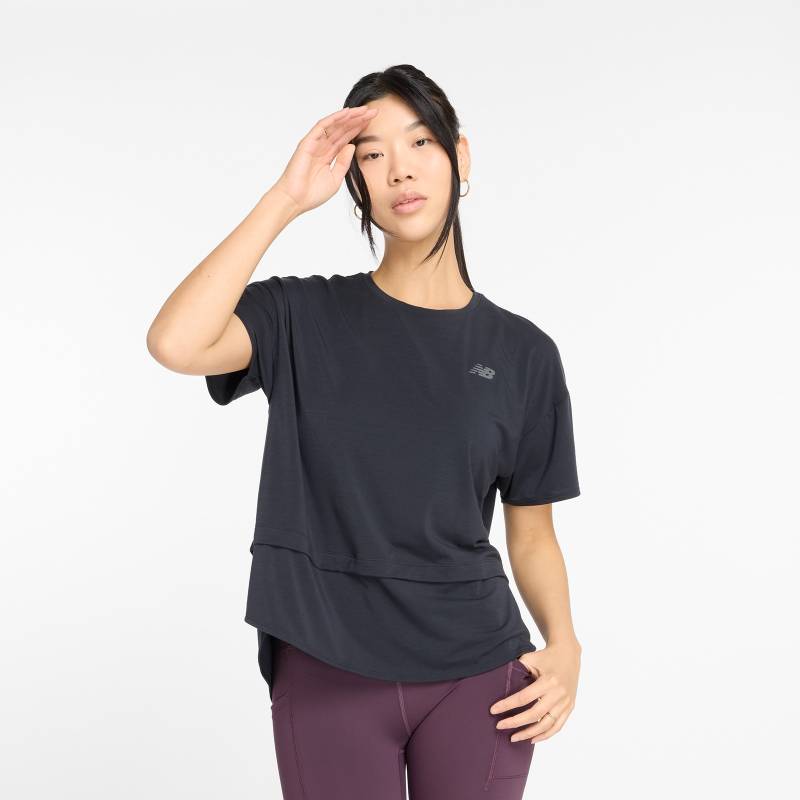 New Balance Laufshirt, mit Label von New Balance