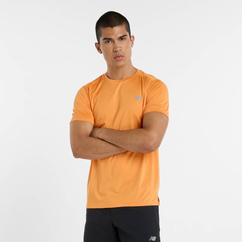 New Balance Laufshirt »MENS RUNNING SS TOP«, mit Streifendesign von New Balance