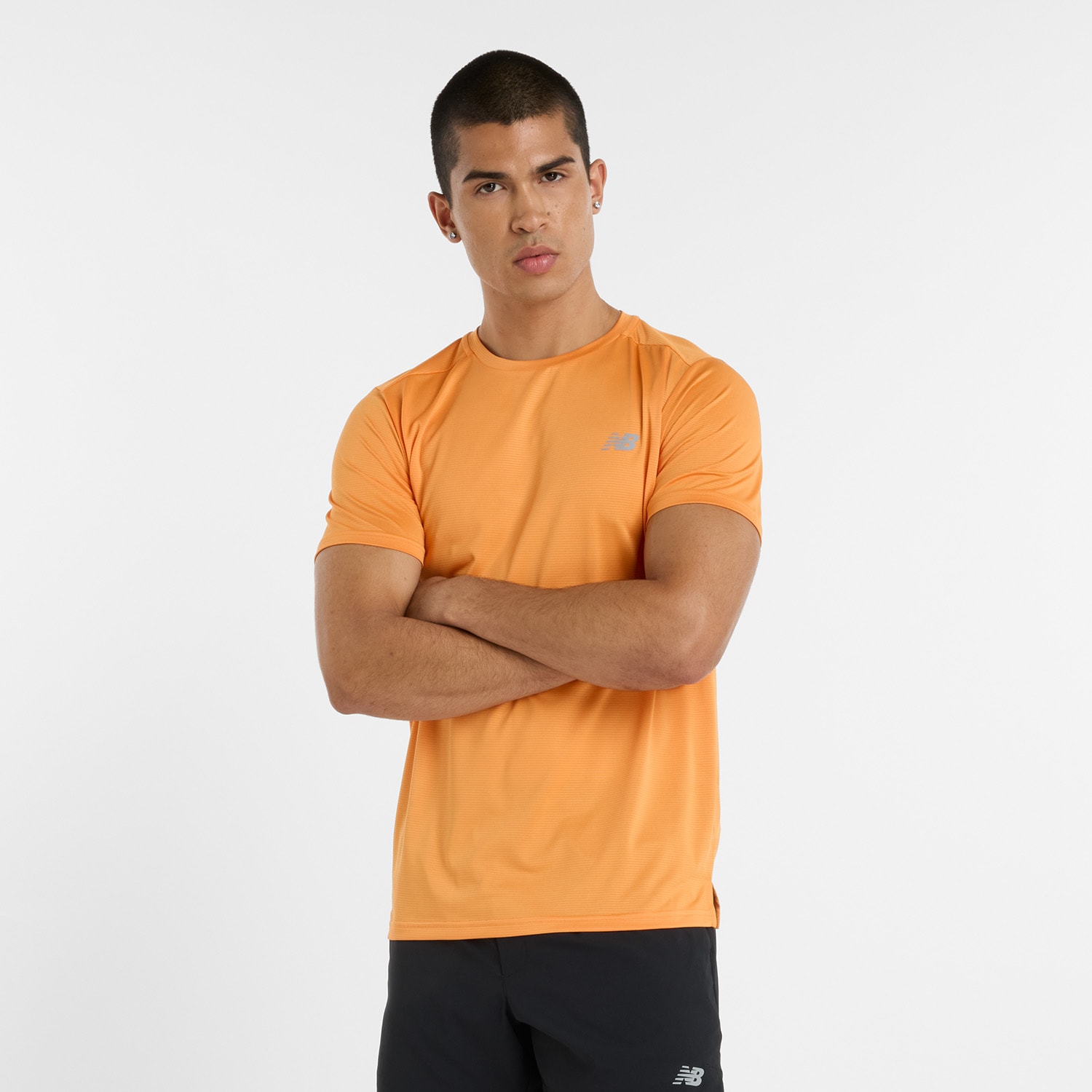 New Balance Laufshirt »MENS RUNNING SS TOP«, mit Streifendesign von New Balance