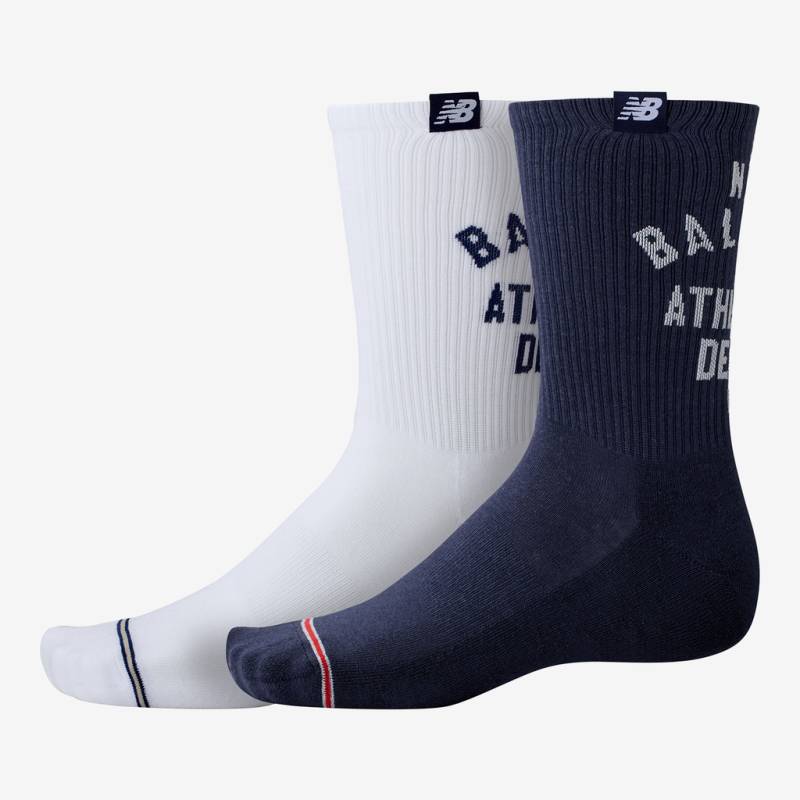 New Balance Lifestyle Midcalf Socks 2 Pair  Unisex, mehrfarbig, Grösse: S von New Balance