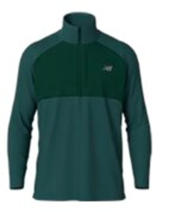 New Balance M Athletics Heat Grid 1/2 Zip Langarmshirt petrol von New Balance