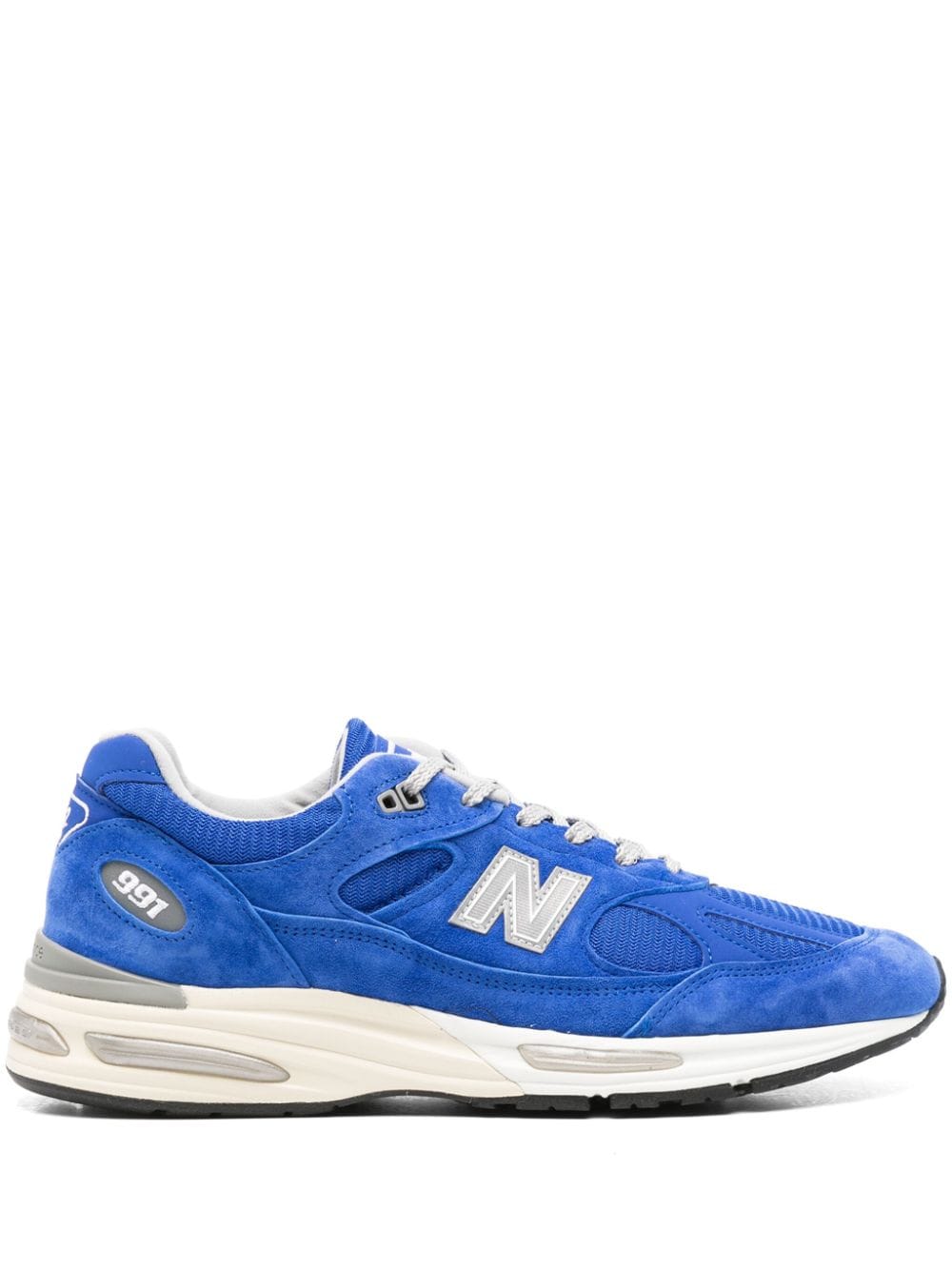 New Balance MADE in UK 991v2 logo-patch sneakers - Blue von New Balance