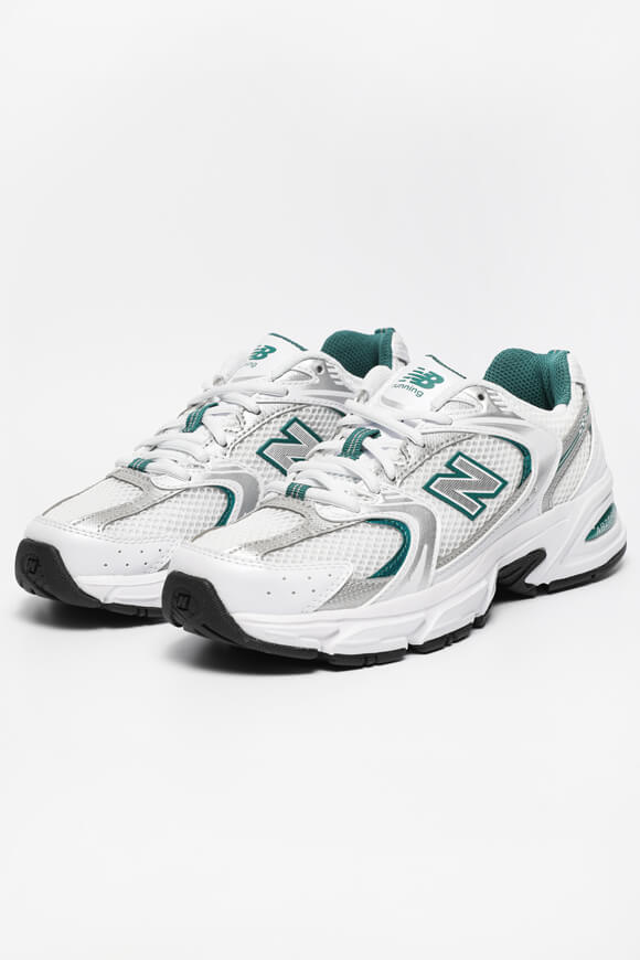 New Balance MR530 Sneaker | White + Forest Green | Damen  | EU39.5 von New Balance