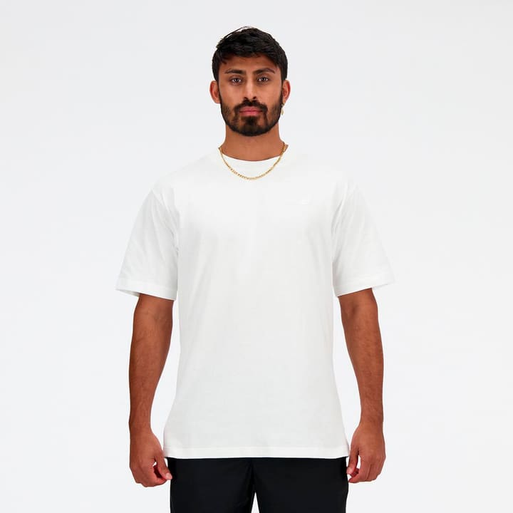 New Balance NB Athletics Cotton T-Shirt T-Shirt weiss von New Balance