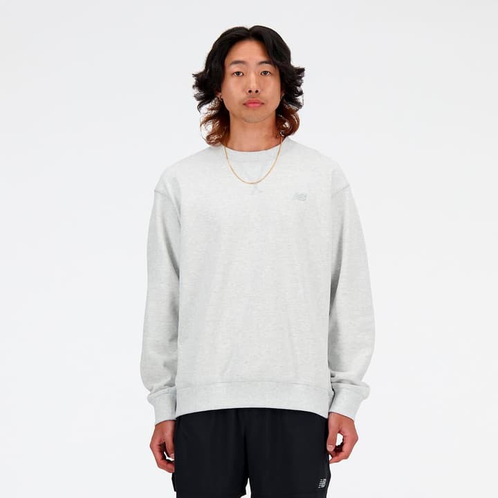 New Balance NB Athletics French Terry Crew Pullover weiss von New Balance