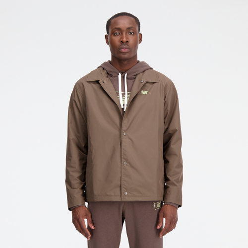 New Balance NB Essentials Coaches Jacket - braun (Grösse: L) von New Balance