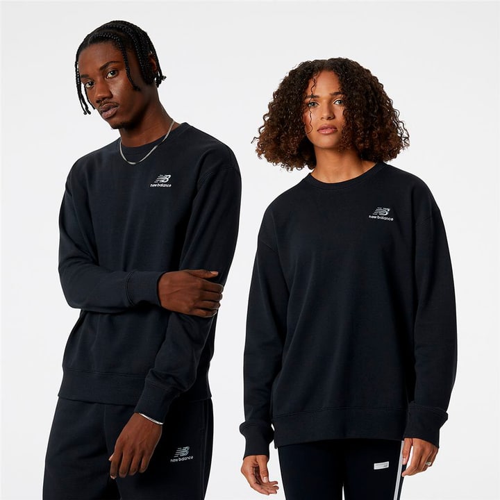 New Balance NB Essentials uni-ssentials Crew Sweatshirt schwarz von New Balance