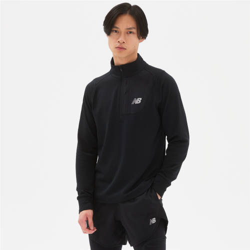 New Balance NB Heat Grid Half Zip - schwarz (Grösse: XL) von New Balance