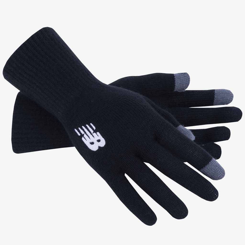 New Balance NB Knit Gloves  Unisex, schwarz, Grösse: one size von New Balance